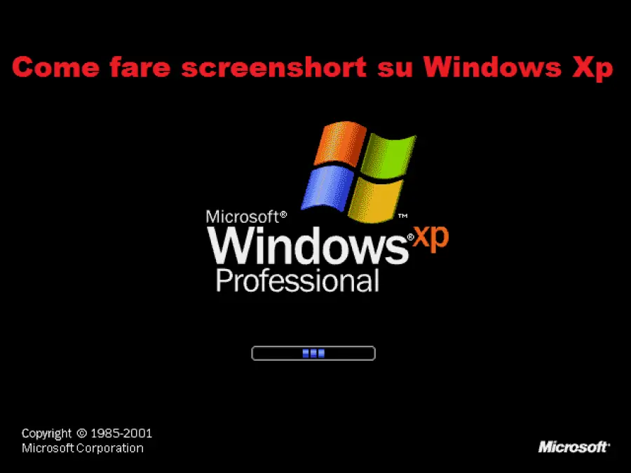 Come fare screenshort su Windows XP